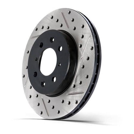 Stop Tech 127.34147L Front Left Sport Drilled & Slotted Rotor Fits select: 2013-2016 BMW 328, 2019 BMW 330I