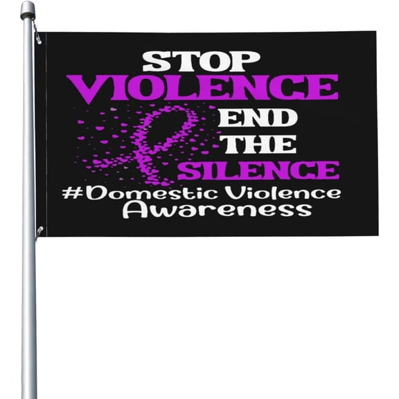 Stop Violence Domestic Violence Awarenessgarden Flag Home House Flag Outdoor Interior Decoration 3x5 Ft