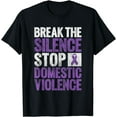 thumbnail image 1 of Stop Violence End the Silence Domestic Violence Awareness T-Shirt, 1 of 4