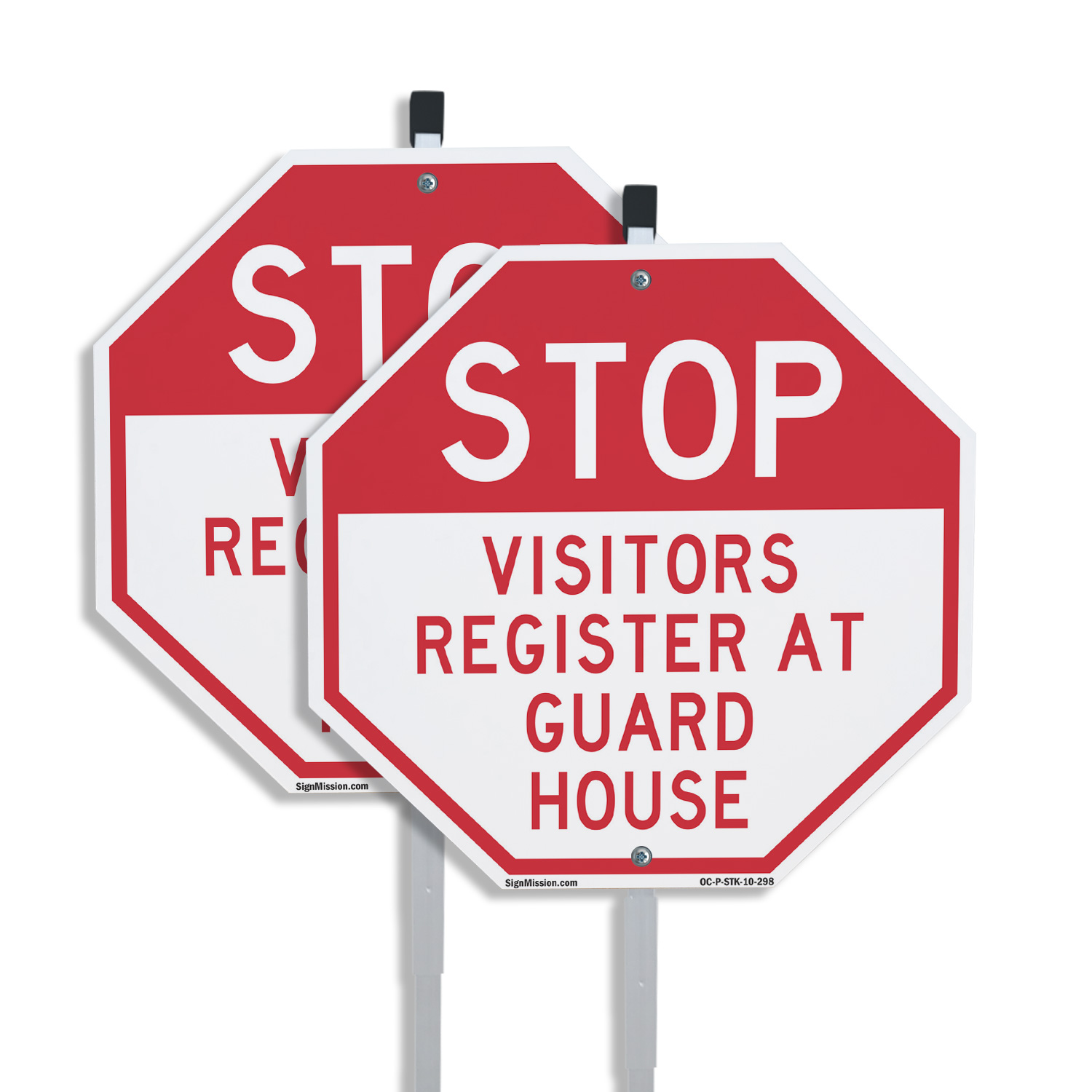 Stop Visitors Register at Guard House (2 Pack) 10 inch X 10 inch ...