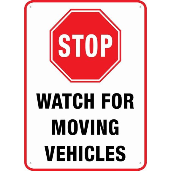 Stop Watch For Moving Vehicles Sign Outdoor, Uv Printed Rust Free Aluminum 12 X 8 In,Yard Sign For Home, Business, Driveway Alert