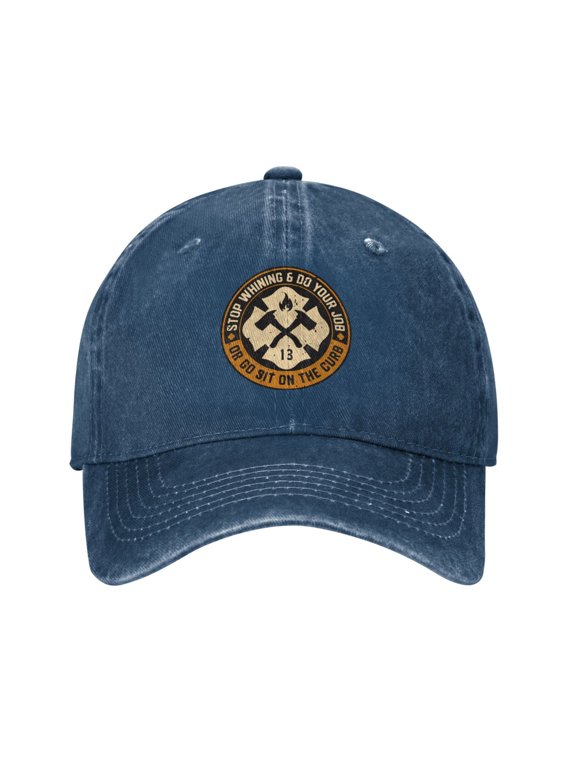 Stop Whining Orange And Tan Adult Adjustable Classic Washed Casquette Cap Hat Baseball Cap For Man For Woman