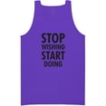 thumbnail image 1 of Stop Wishing Start Doing Neon Tank Top, 1 of 1