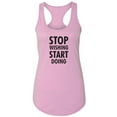 thumbnail image 1 of Stop Wishing Start Doing Racerback Tank, 1 of 3