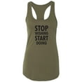 thumbnail image 1 of Stop Wishing Start Doing Racerback Tank, 1 of 3