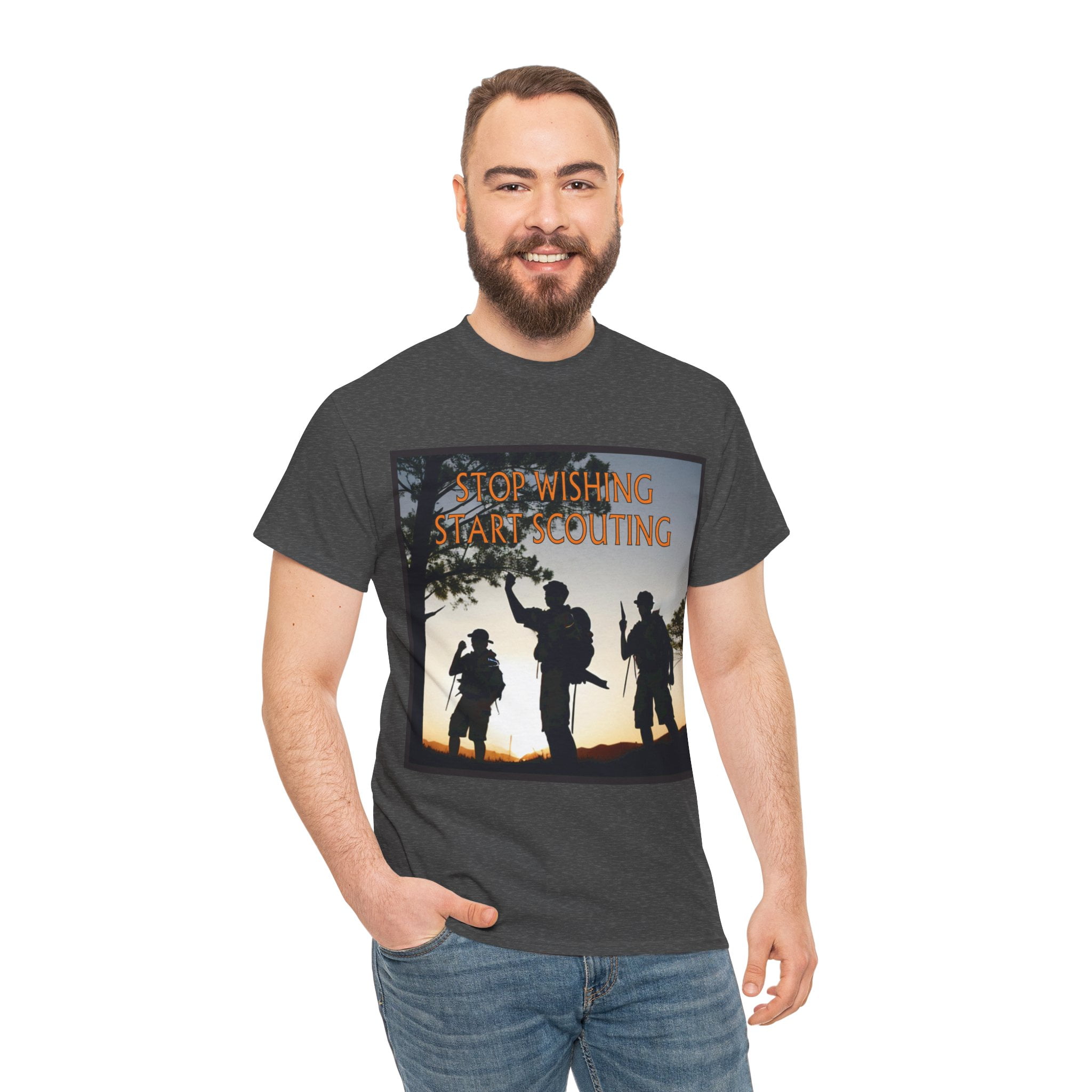 Stop Wishing Start Scouting Heavy Cotton T-Shirt 3 High Adventure ...