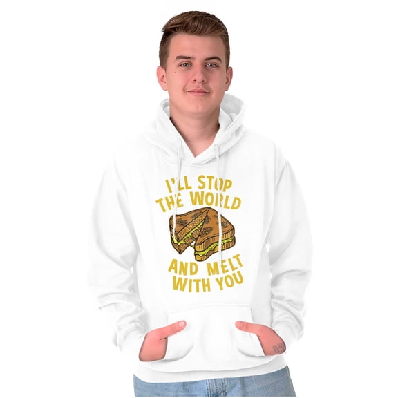 Stop World Melt You Grilled Cheese Hoodie Sweatshirt Women Men Brisco Brands S