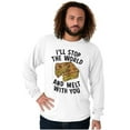 thumbnail image 1 of Stop World Melt You Grilled Cheese Plus Size Long Sleeve Graphic Tee Shirt Brisco Brands 3X, 1 of 5