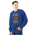 thumbnail image 1 of Stop World Melt You Grilled Cheese Unisex Plus Size Sweatshirt Brisco Brands 2X, 1 of 6
