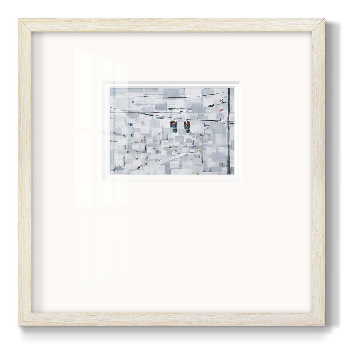 Stop on White-Premium Framed Print
