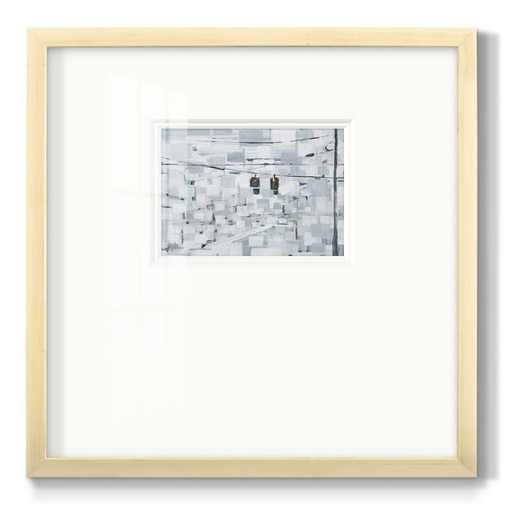 Stop on White-Premium Framed Print