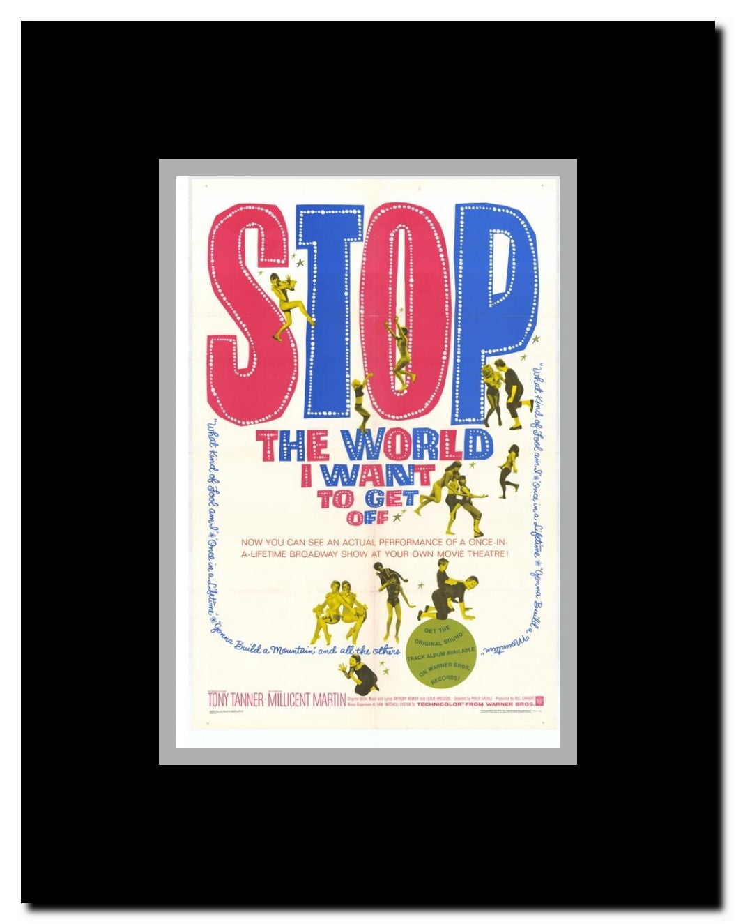 Stop the World I Want to Get Off Framed Movie Poster