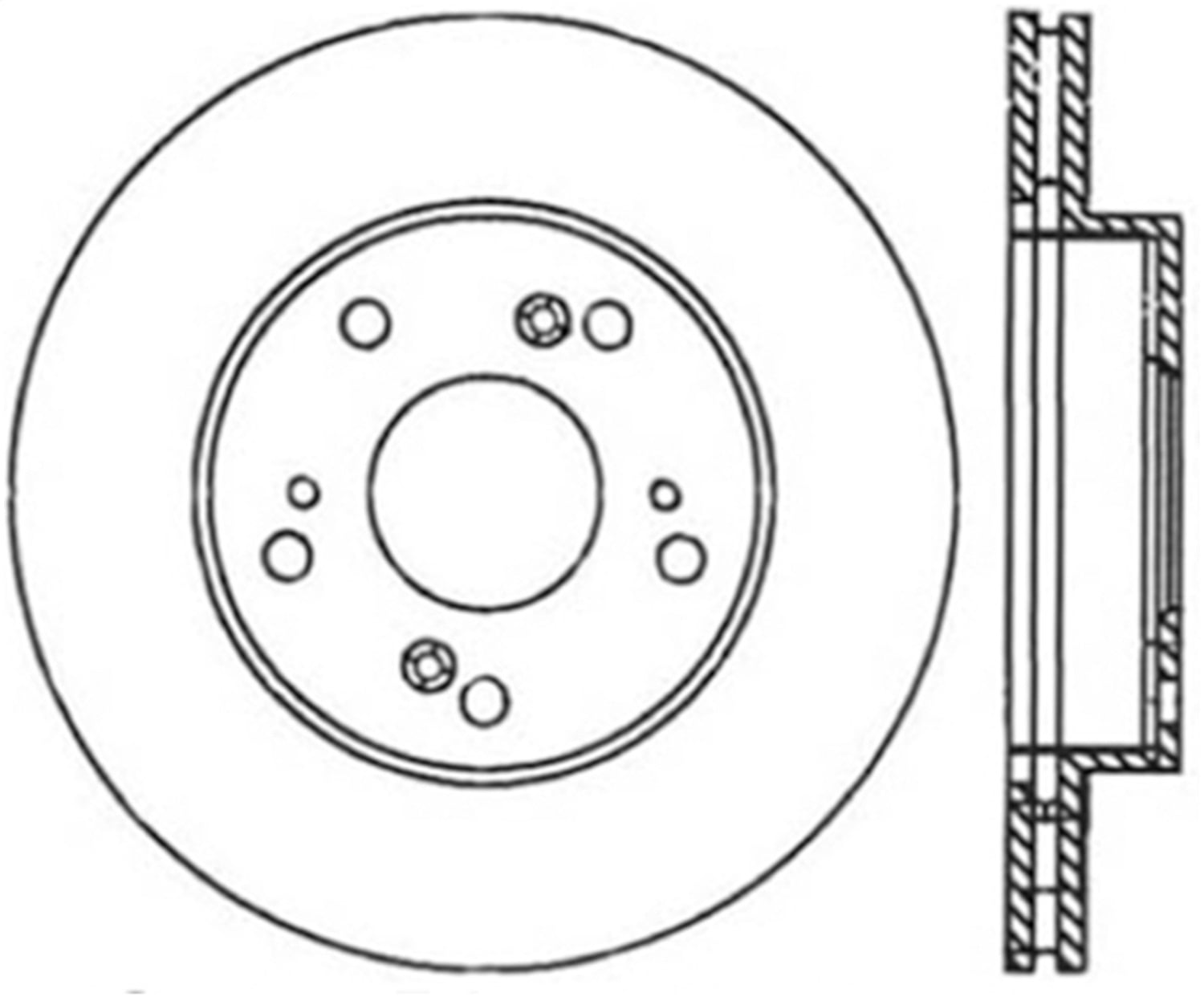 StopTech 02-06 Acura RSX Slotted & Drilled Right Front Rotor Fits select: 2006-2009 HONDA CIVIC LX, 2010-2011 HONDA CIVIC VP