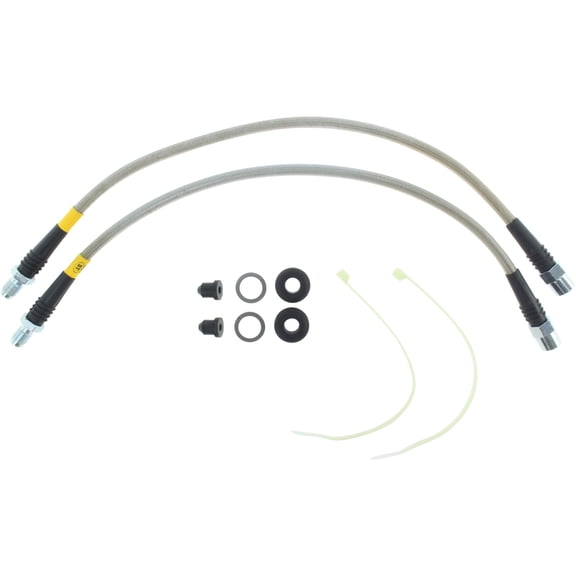 StopTech 04-08 Chrysler Crossfire / Mercedes Benz C/E/SLK Series Front SS Brake Line Kit Fits select: 2010-2014 MERCEDES-BENZ E, 1995-2015 MERCEDES-BENZ C