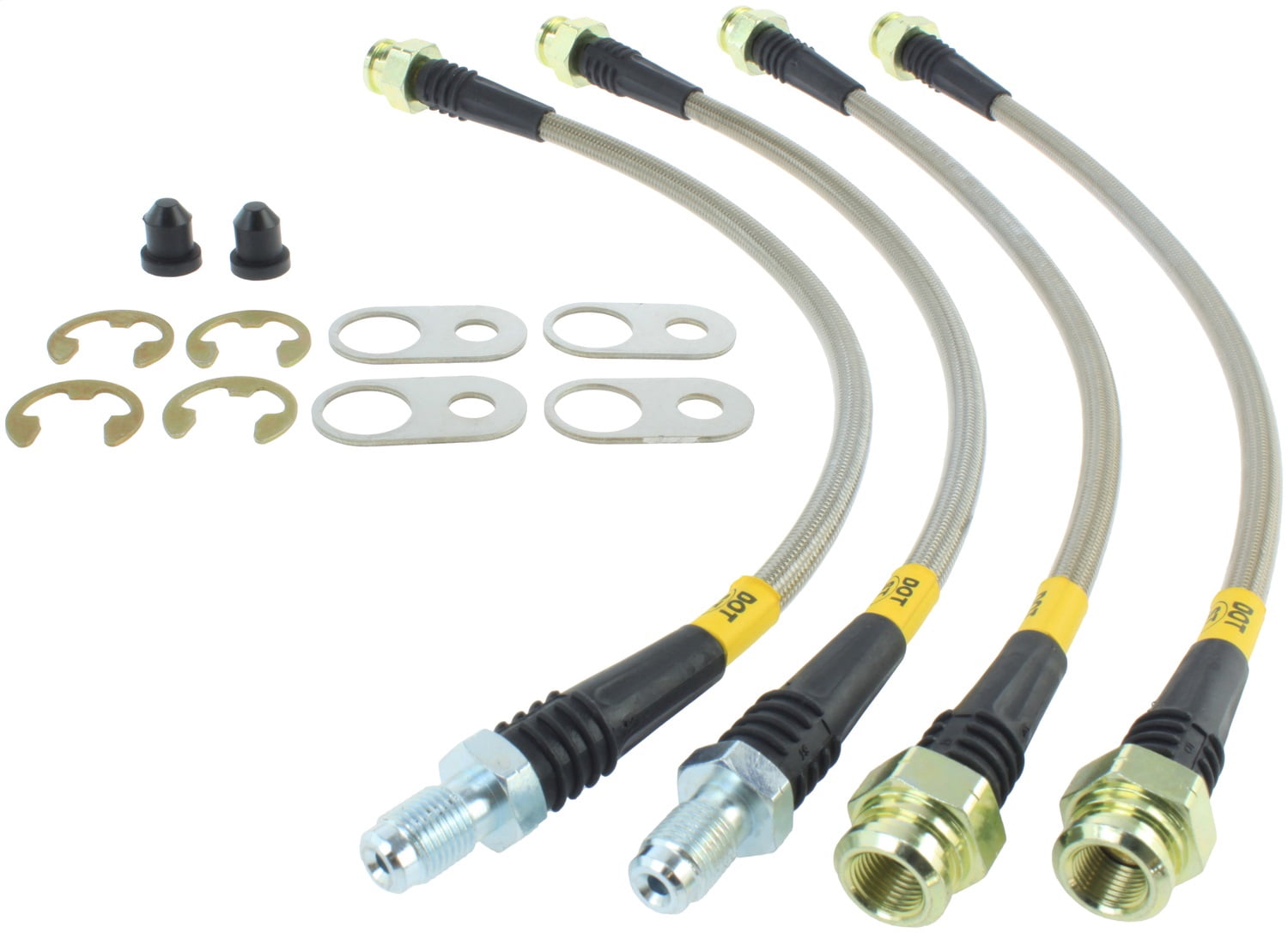 StopTech 08-10 Mitsubishi Lancer Ralliart Stainless Steel Rear Brake Lines Fits select: 2007-2015 MITSUBISHI OUTLANDER