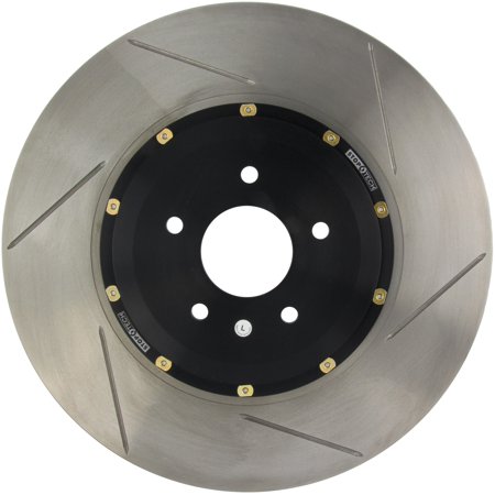 StopTech 09-18 Nissan GT-R Drilled 2-Piece Rear Left Side AeroRotor Brake Rotor - 129.42124.15