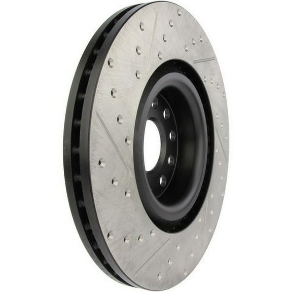 StopTech 09 VW Passat CC / 06-09 Passat Slotted & Drilled Left Front Rotor Fits select: 2008 VOLKSWAGEN R32, 2006-2008 VOLKSWAGEN PASSAT