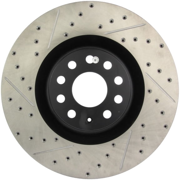 StopTech 09 VW Passat CC / 06-09 Passat Slotted & Drilled Right Front Rotor Fits select: 2008 VOLKSWAGEN R32, 2006-2008 VOLKSWAGEN PASSAT