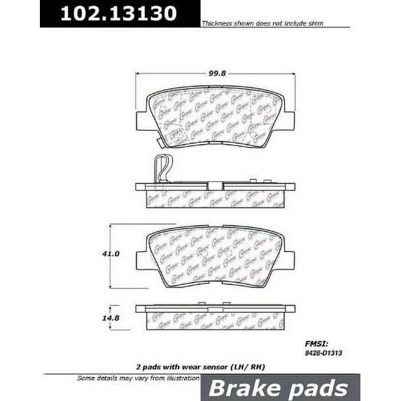 StopTech 102.13130 Brake Pad, Metallic