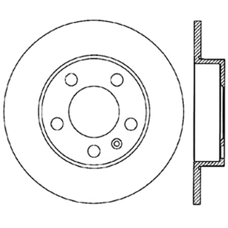 StopTech 126.33057CSL StopTech Sport Rotor Fits select: 1998-2005 VOLKSWAGEN JETTA, 1998-2010 VOLKSWAGEN NEW BEETLE