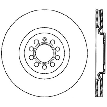 StopTech 126.33112CSR StopTech Sport Rotor Fits 06-13 Golf R Passat R32 Fits select: 2008 VOLKSWAGEN R32, 2006-2008 VOLKSWAGEN PASSAT
