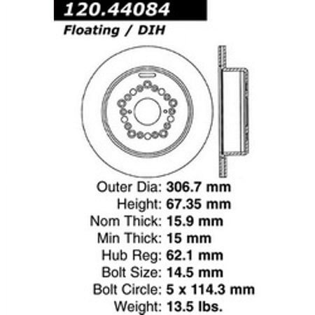 StopTech 126.44084CSR StopTech Sport Rotor Fits GS300 LS400 SC300 SC400 Supra Fits select: 1993-2000 LEXUS LS, 1992-2000 LEXUS SC