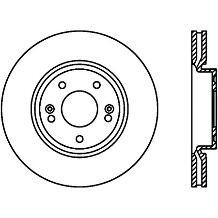 StopTech 126.51020CSL StopTech Sport Rotor Fits select: 2005-2014 HYUNDAI SONATA, 2011-2014 KIA OPTIMA