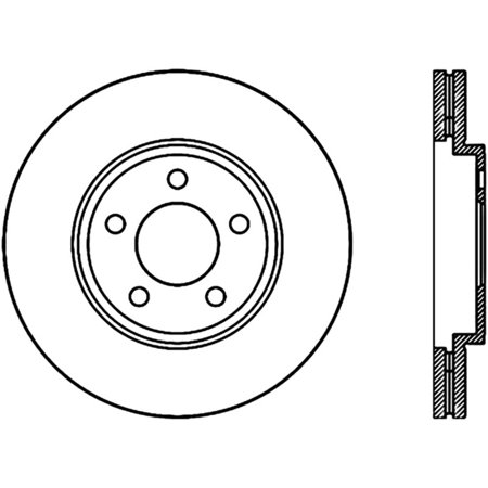 StopTech 126.61072CSR StopTech Sport Rotor Fits select: 2003-2011 MERCURY GRAND MARQUIS, 2003-2011 FORD CROWN VICTORIA