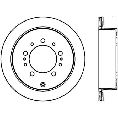 StopTech 127.44157CL StopTech Sport Rotor Fits Land Cruiser LX570 Sequoia Tundra Fits select: 2007-2021 TOYOTA TUNDRA, 2008-2022 TOYOTA SEQUOIA