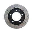 thumbnail image 1 of StopTech 127.44162L StopTech Sport Rotors; Drilled And Slotted; Front Left; Fits select: 2013-2016 LEXUS LX, 2013-2020 TOYOTA LAND CRUISER, 1 of 2