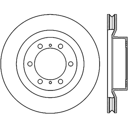 StopTech 127.44174CL StopTech Sport Rotor Fits 10-17 4Runner GX460 Fits select: 2010-2020,2022-2023 TOYOTA 4RUNNER