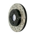 thumbnail image 1 of StopTech 127.47037L Sport Slotted & Drilled Rear Left Rotor for 2016-2017 Subaru WRX, 1 of 4
