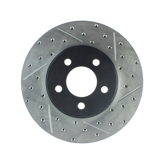 StopTech 127.61072L StopTech Sport Rotors; Drilled And Slotted; Front Left;12.01 in. Dia.; 1.77 in. Height; Fits select: 2003-2011 MERCURY GRAND MARQUIS, 2003-2011 FORD CROWN VICTORIA