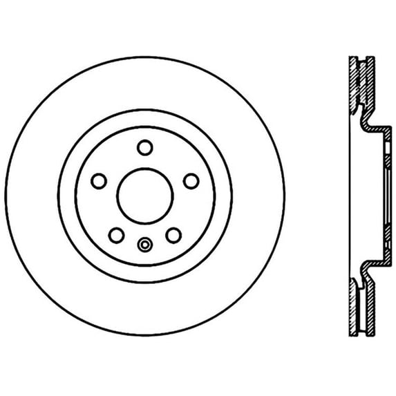 StopTech 127.62108R StopTech Sport Rotor Fits 08-17 Caprice CTS Regal XTS Fits select: 2008 CADILLAC CTS, 2009 CADILLAC CTS HI FEATURE V6