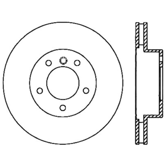 StopTech 128.34070CR StopTech Sport Rotor Fits select: 2008-2010 BMW 528, 2004-2007 BMW 530