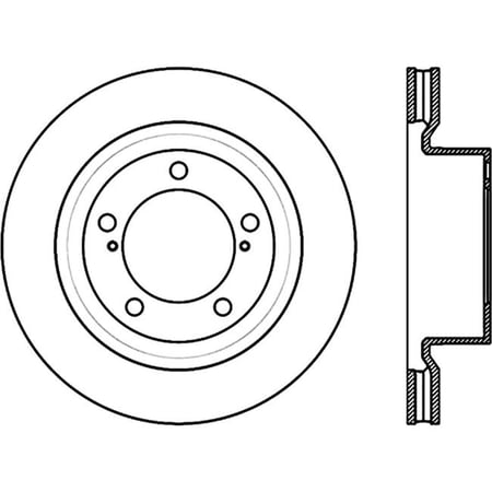 StopTech 128.44156CR StopTech Sport Rotor Fits 07-17 Land Cruiser Sequoia Tundra Fits select: 2007-2021 TOYOTA TUNDRA, 2008-2022 TOYOTA SEQUOIA