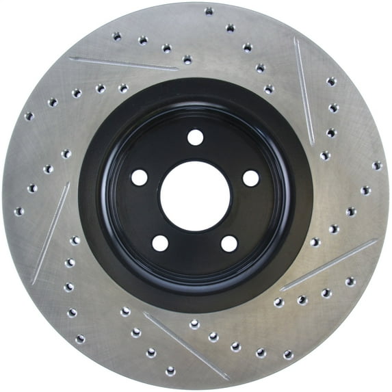 StopTech 14+ Ford Focus ST w/ 335mm Brakes Front Right Slotted & Drilled Rotor Fits select: 2015-2019 LINCOLN MKC