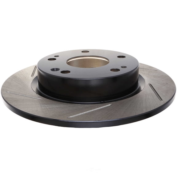 StopTech 126.40089SR Sport Slotted Disc Brake Rotors, European style brake pad compounds. Slotted