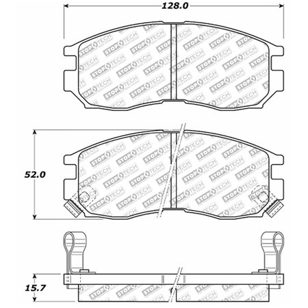 StopTech 305.04840 Street Select Brake Pads