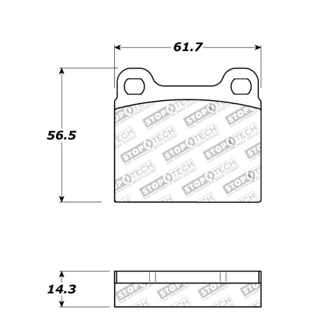 StopTech 308.00310 StopTech Street Brake Pads
