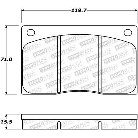 StopTech 308.01350 StopTech Street Brake Pads