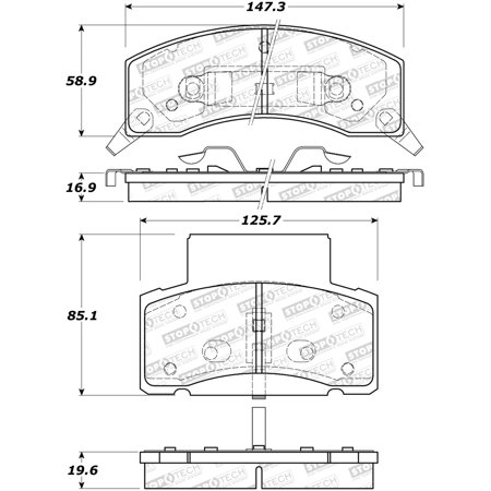 StopTech 308.04590 StopTech Street Brake Pads