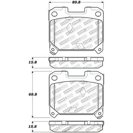 StopTech 308.06300 StopTech Street Brake Pads Fits 93-98 Supra