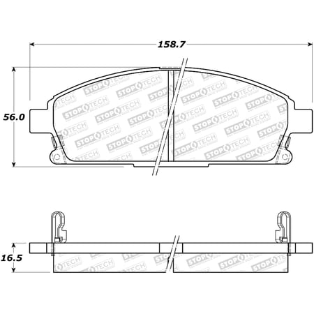StopTech 308.06911 StopTech Street Brake Pads Fits 96-04 Pathfinder Q45 QX4 Fits select: 1996-2004 NISSAN PATHFINDER, 1997-2003 INFINITI QX4