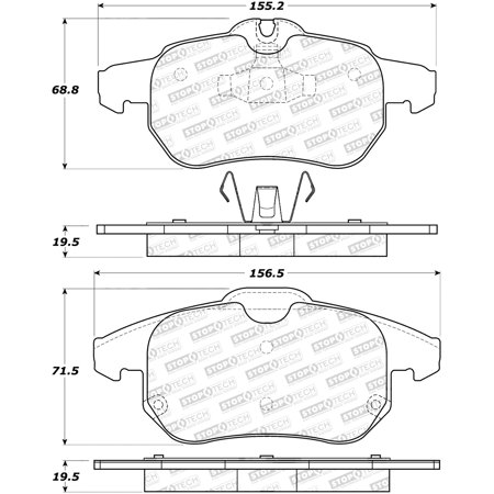 StopTech 308.09722 StopTech Street Brake Pads Fits 03-05 9-3 Fits select: 2003-2005 SAAB 2023-09-03 00:00:00 LINEAR