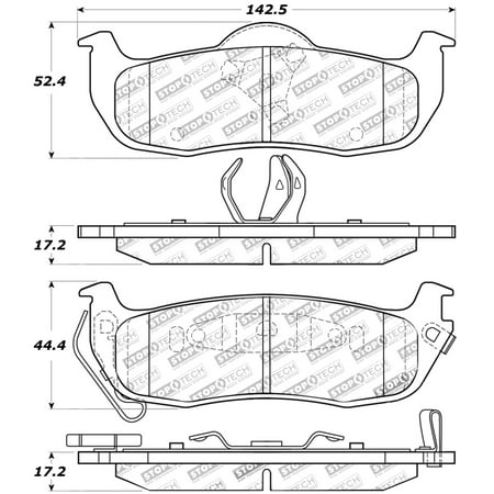 StopTech 308.10410 StopTech Street Brake Pads