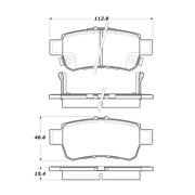 StopTech 308.10880 StopTech Street Brake Pads Fits 05-10 Odyssey