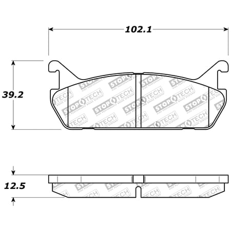 StopTech 309.04580 StopTech Sport Brake Pads;