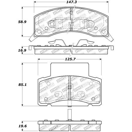 StopTech Sport Brake Pads w/Shims and Hardware