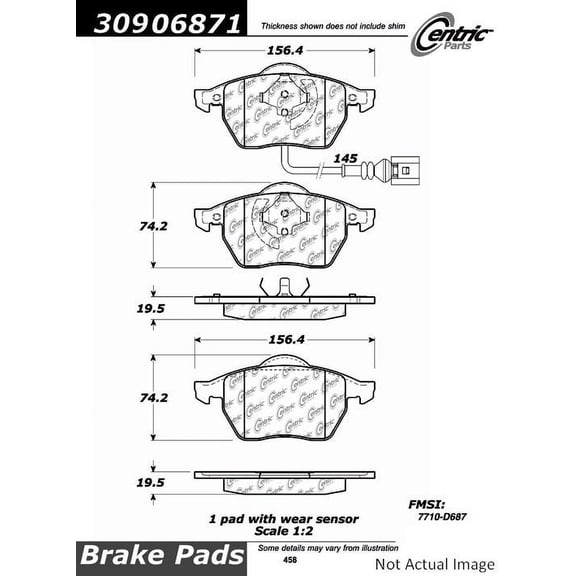 StopTech 309.06871 StopTech Sport Brake Pads; Fits select: 2000-2005 VOLKSWAGEN JETTA, 1999-2010 VOLKSWAGEN NEW BEETLE